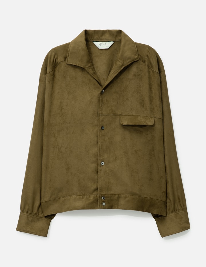 VEGAN SUEDE SHIRT JACKET