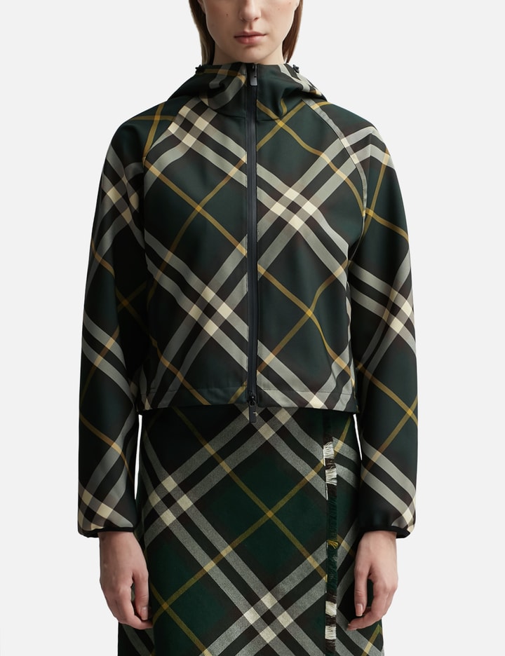 Cropped Check Lightweight Jacket