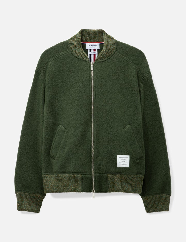 Wool Fleece Bomber Jacket