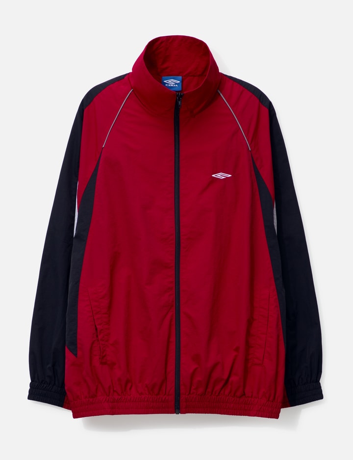 RED NYLON ALL WEATHER PRO SPORTS JACKET