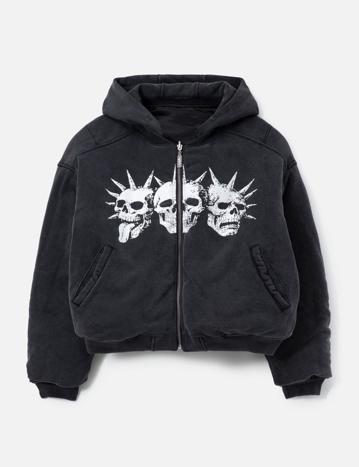 "Casey" Printed Reversible Bomber Jacket