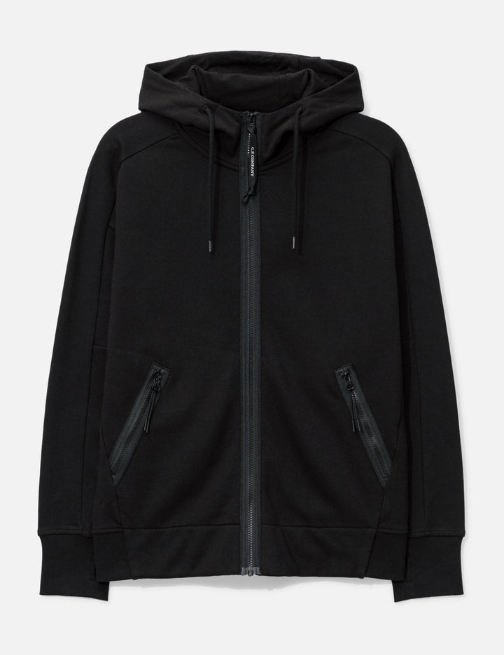 Diagonal Raised Fleece Goggle Hooded Sweatshirt