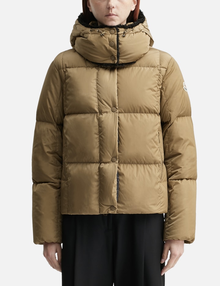 Castelnou Square-Quilted Hooded Short Down Jacket