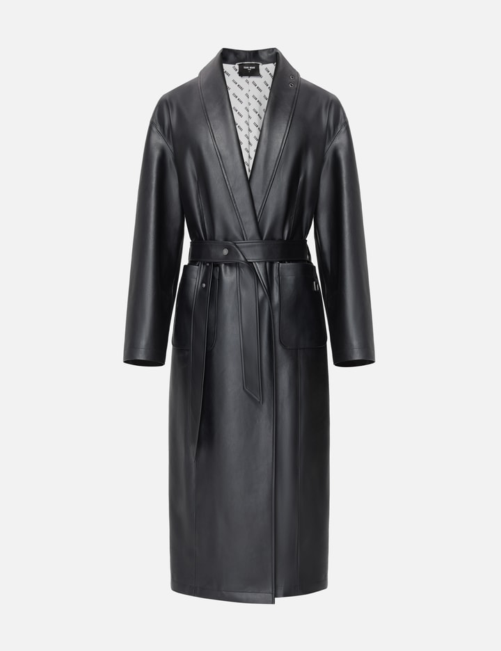 Choices Faux Leather Coat