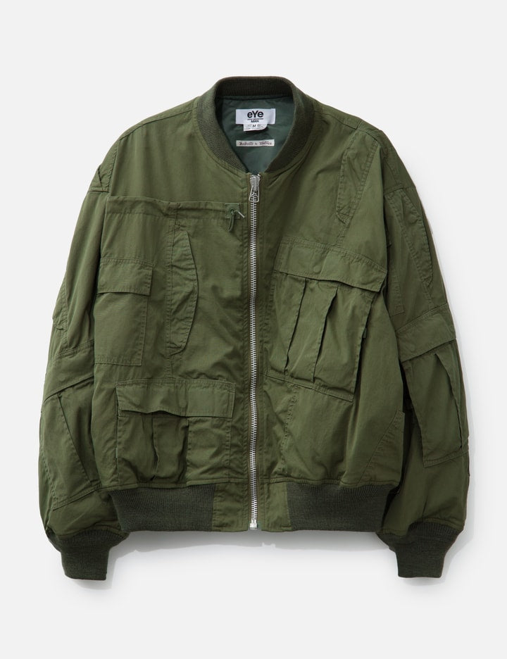 Junya Watanabe Man x Rebuild By Needles Cotton Nylon Oxford Reversible Bomber Jacket