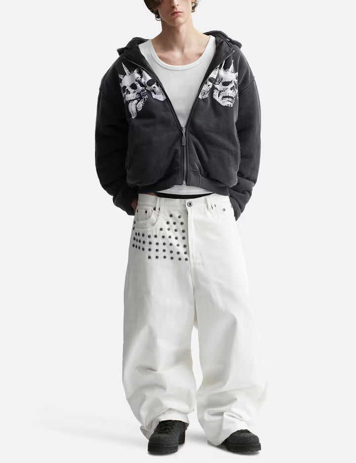 "Casey" Printed Reversible Bomber Jacket