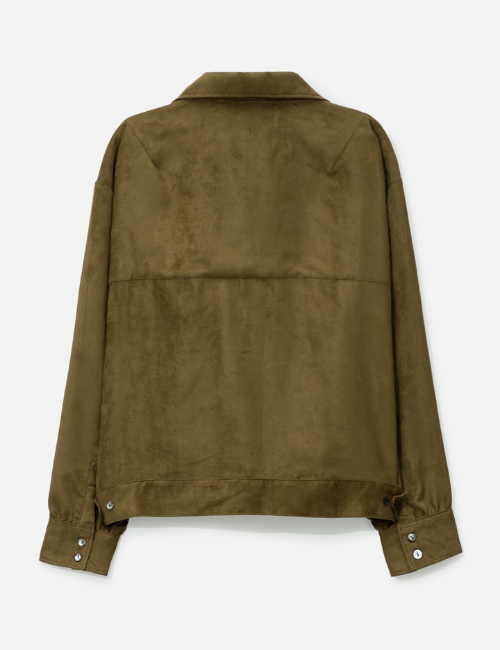 VEGAN SUEDE SHIRT JACKET