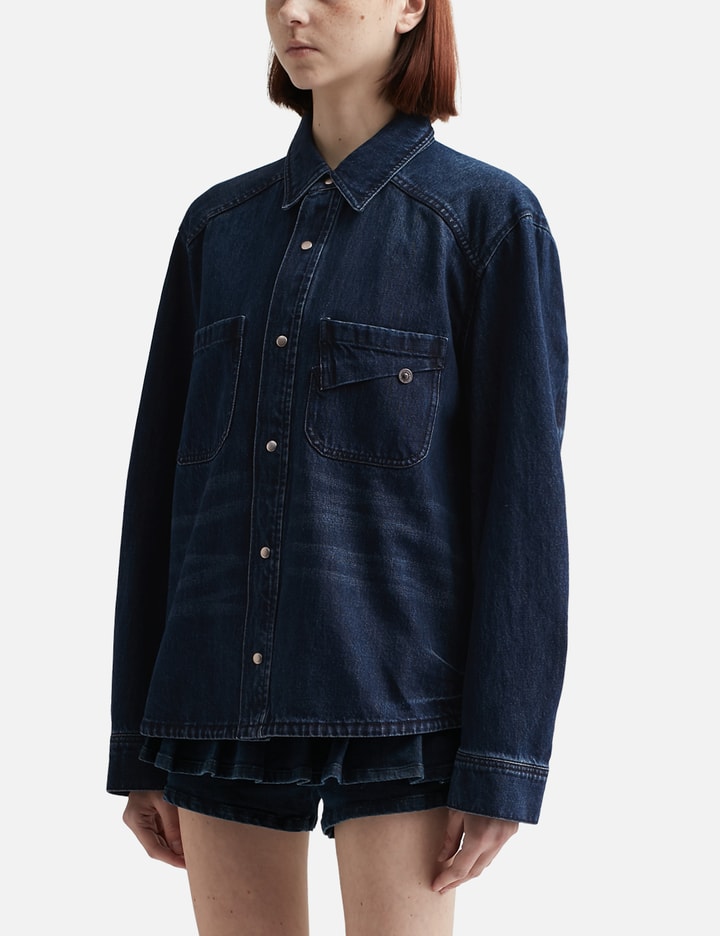 Pin-Tuck Denim Shirt