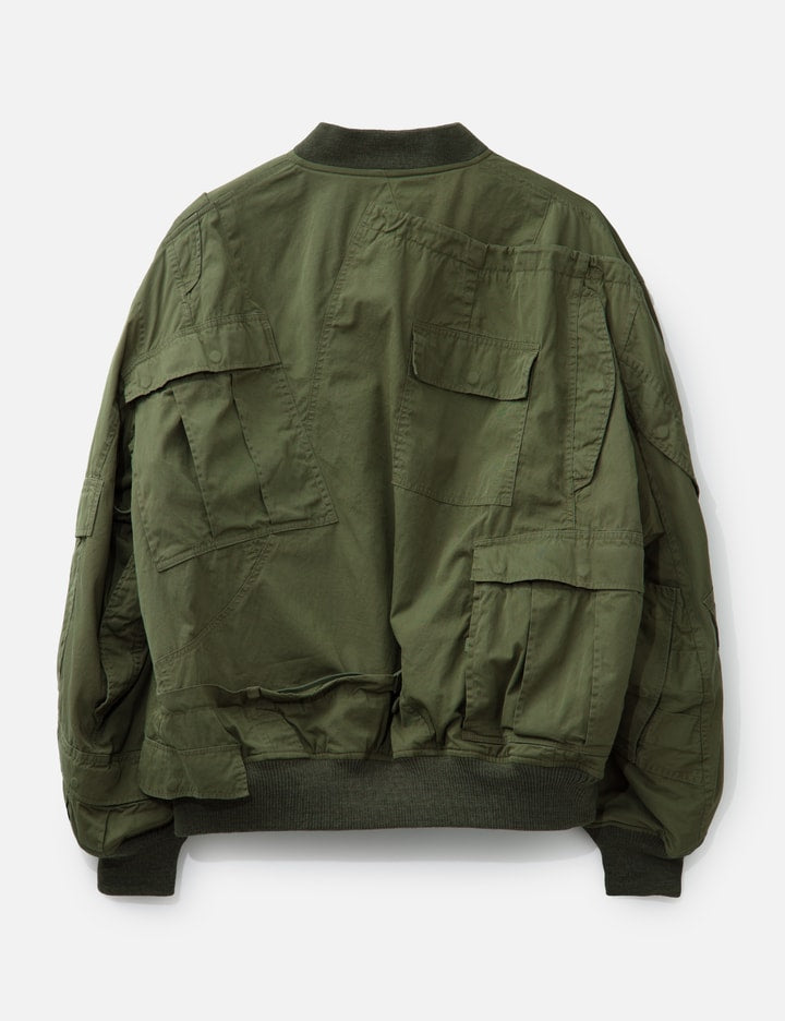 Junya Watanabe Man x Rebuild By Needles Cotton Nylon Oxford Reversible Bomber Jacket