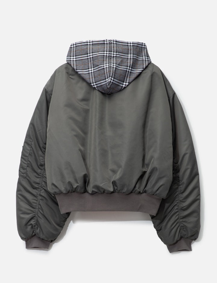 Bomber W Plaid Hood