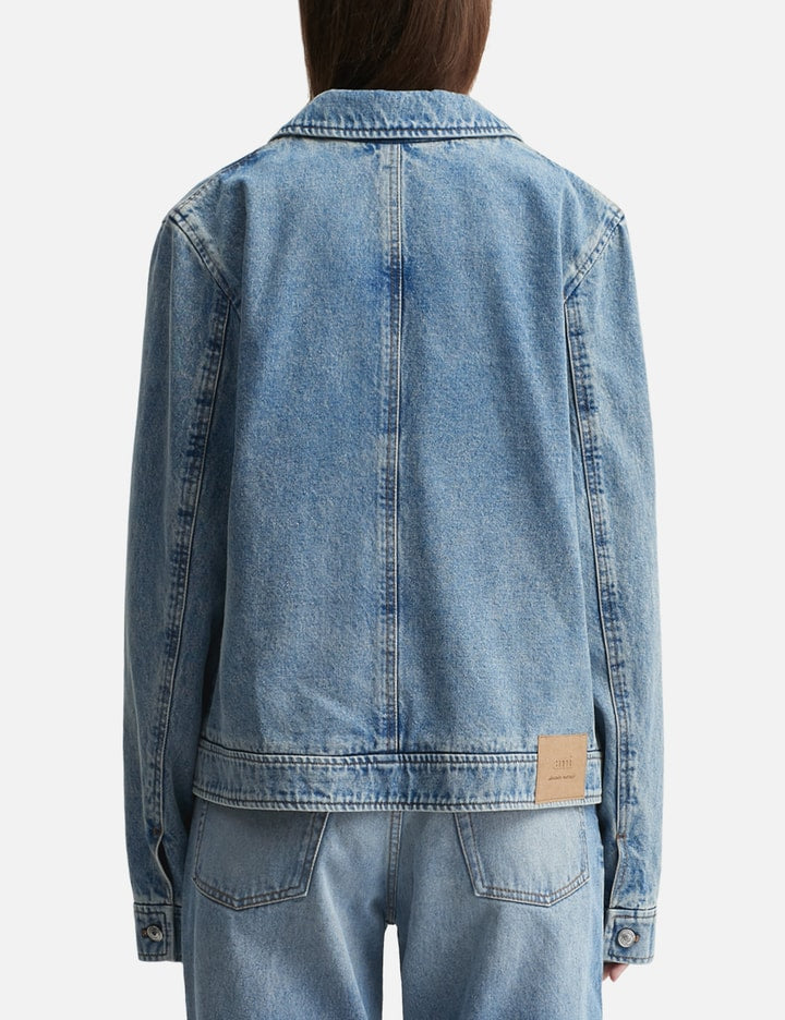 Contrasted Ami de Coeur Zipped Jacket