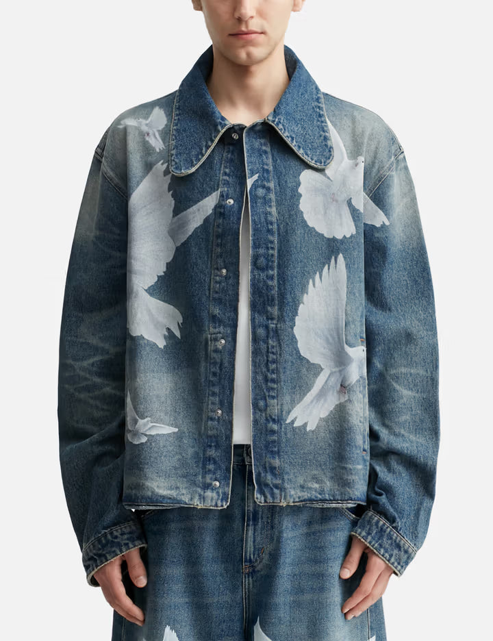 Freedom Doves Relaxed Fit Denim Jacket