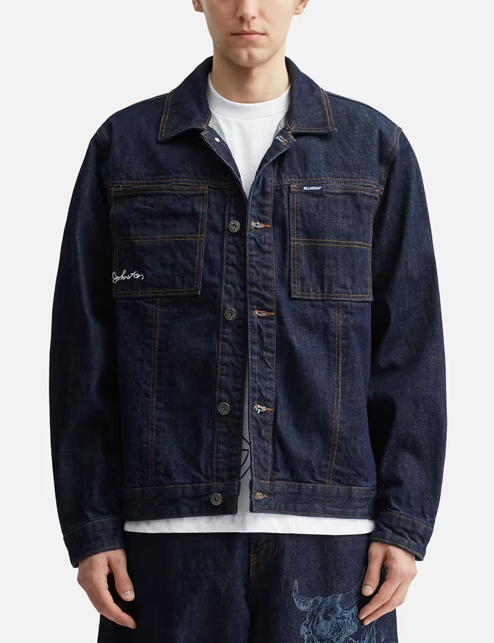 Butter Goods X Daniel Johnston Bull Selvedge Denim Jacket