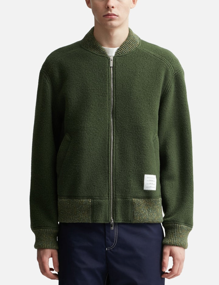 Wool Fleece Bomber Jacket