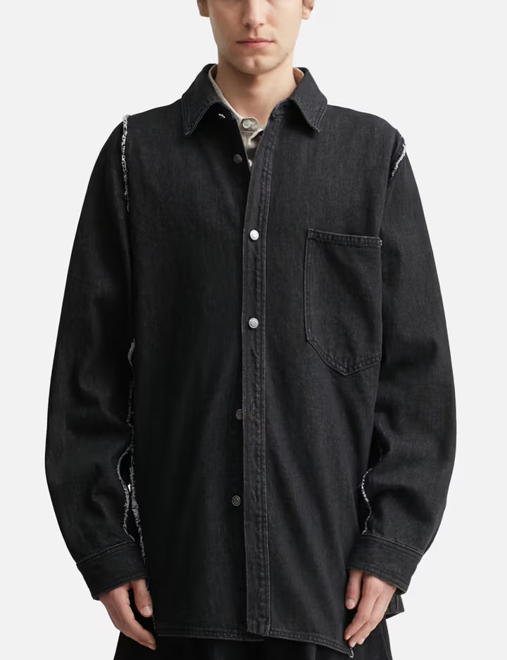 Polyptych Embroidered Denim Shirt
