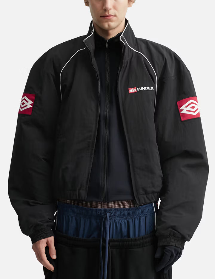 Exaggerated Shoulder Track Jacket