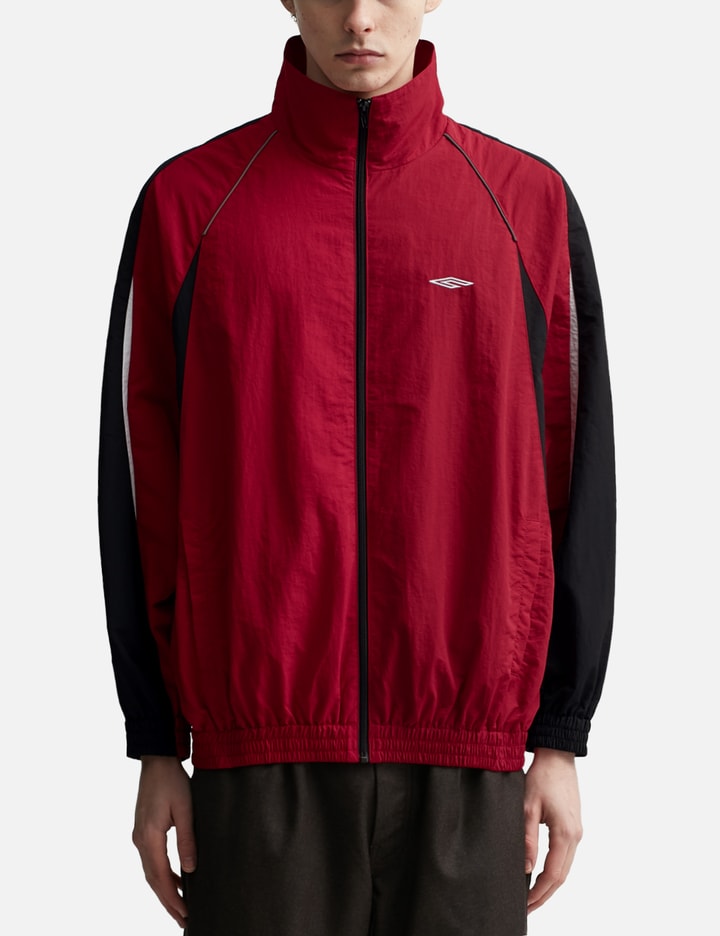 RED NYLON ALL WEATHER PRO SPORTS JACKET