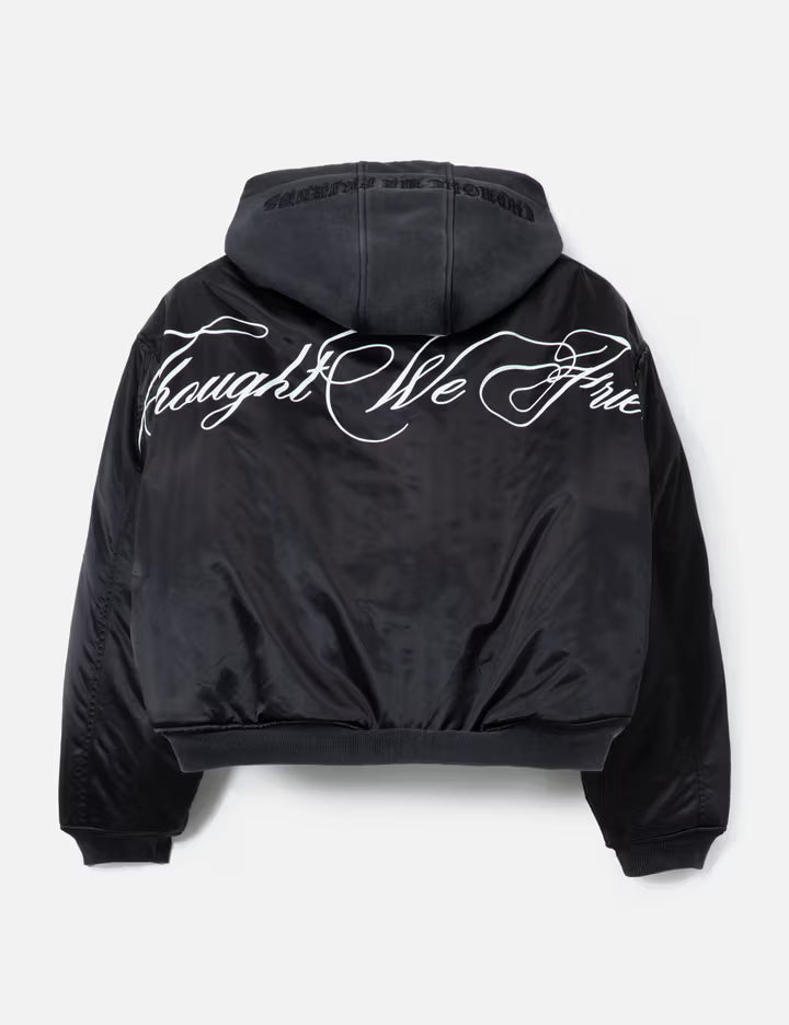 "Casey" Printed Reversible Bomber Jacket