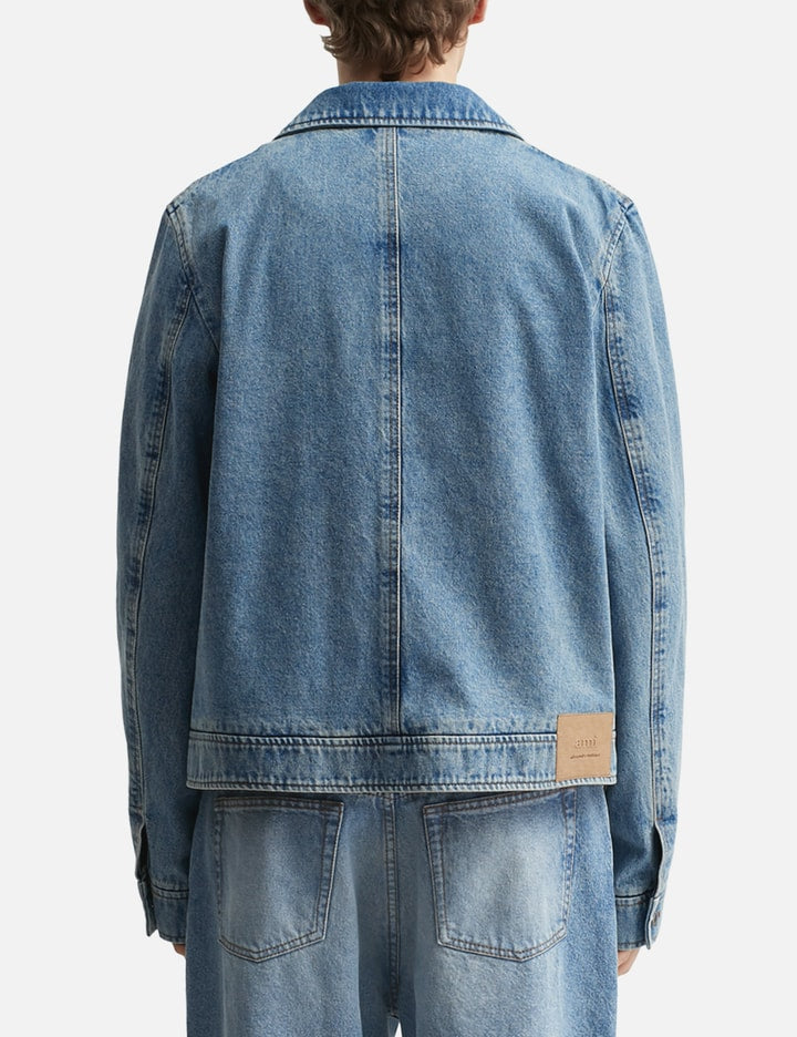 Contrasted Ami de Coeur Zipped Jacket