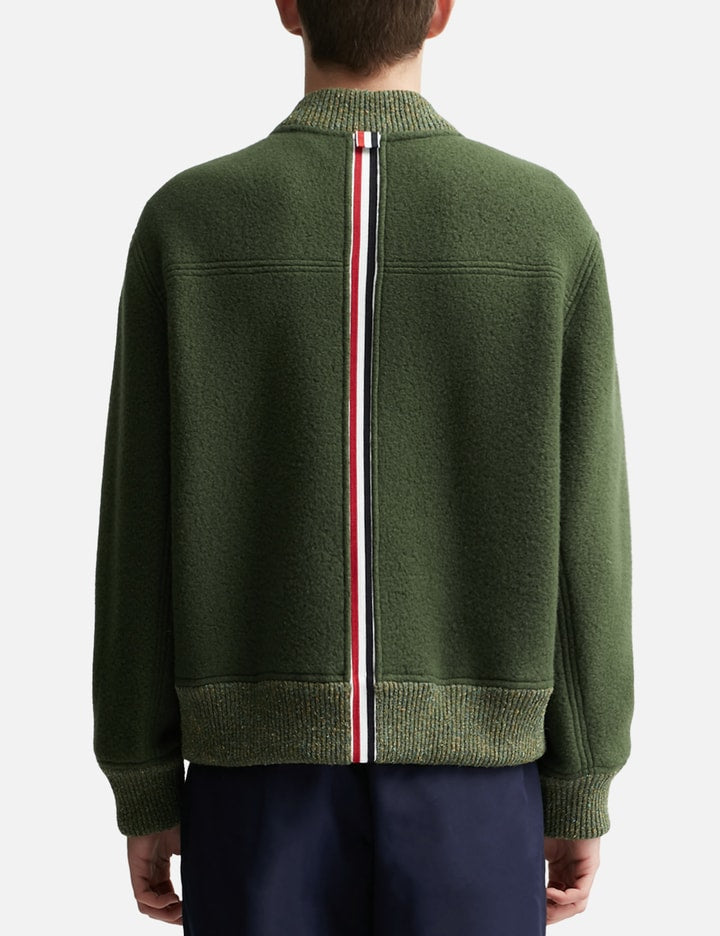 Wool Fleece Bomber Jacket