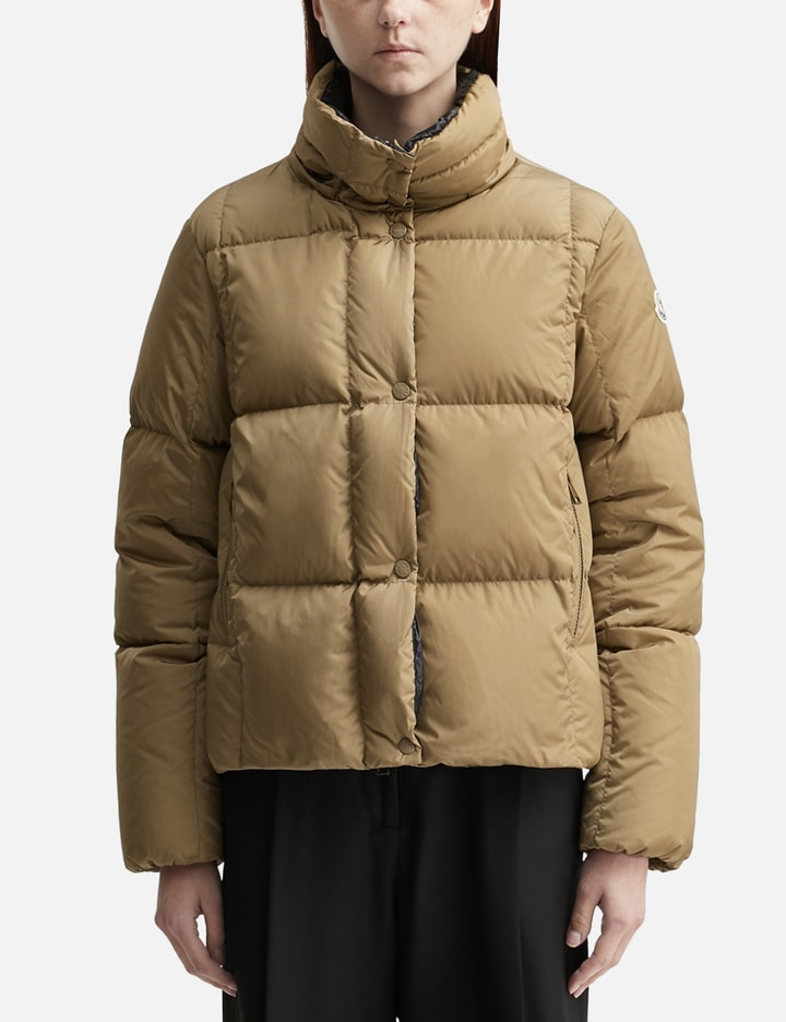 Castelnou Square-Quilted Hooded Short Down Jacket