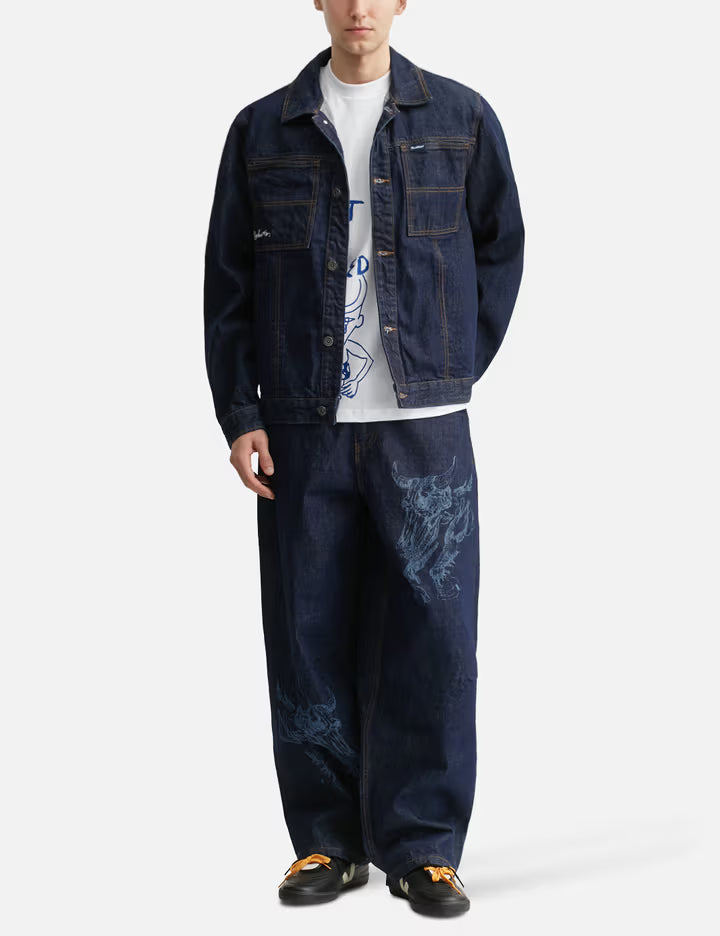 Butter Goods X Daniel Johnston Bull Selvedge Denim Jacket