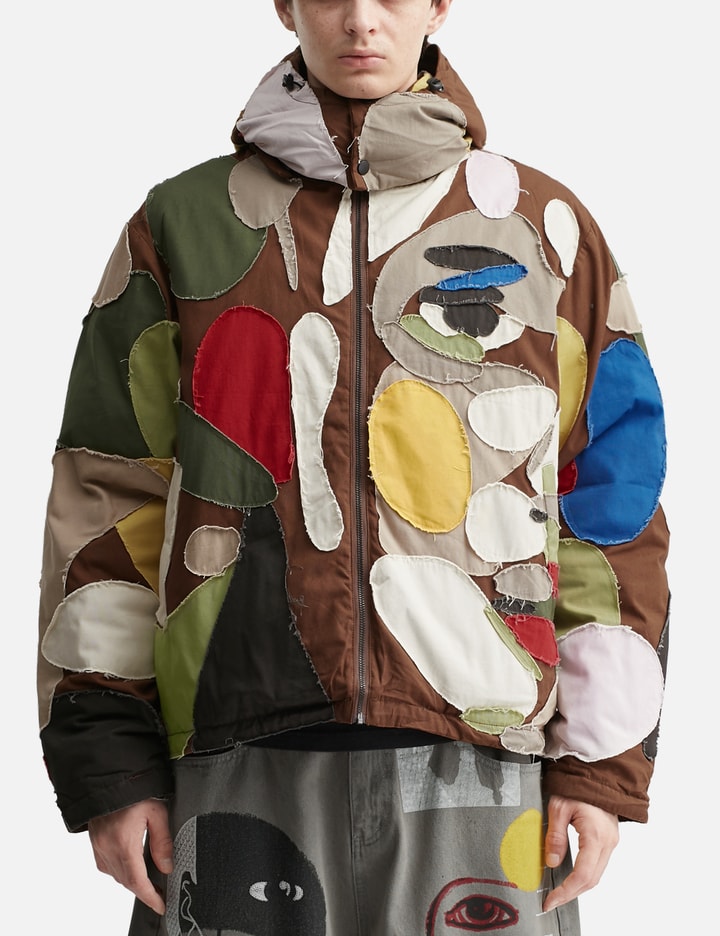 Patchworked Face Down Puffer
