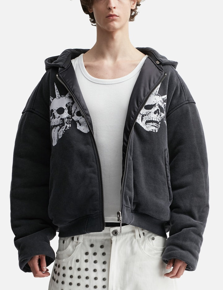 "Casey" Printed Reversible Bomber Jacket