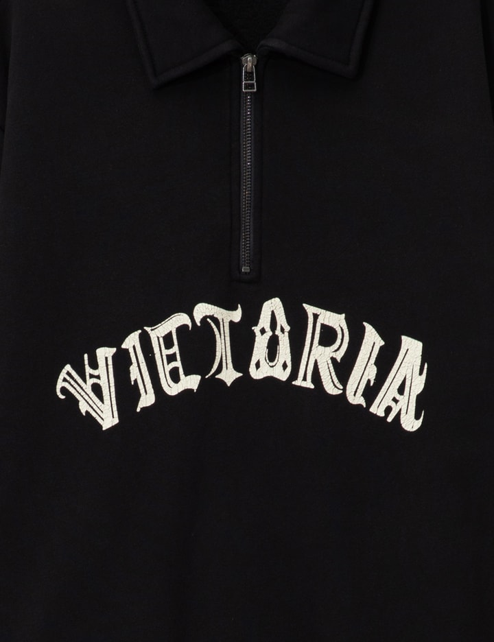 HANDDRAWN GOTHIC HALF ZIP SWEATSHIRT