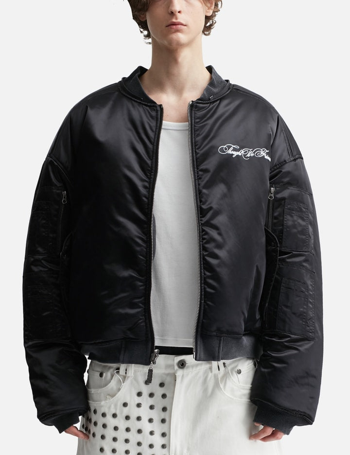 "Casey" Printed Reversible Bomber Jacket