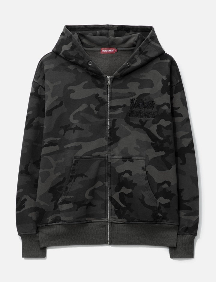 Woodland Camo Zip Hoodie