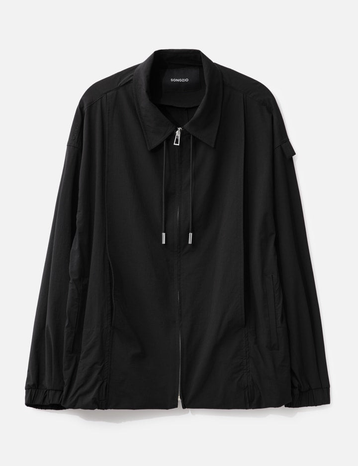 DOUBLE LAYERED ZIP UP SHIRT