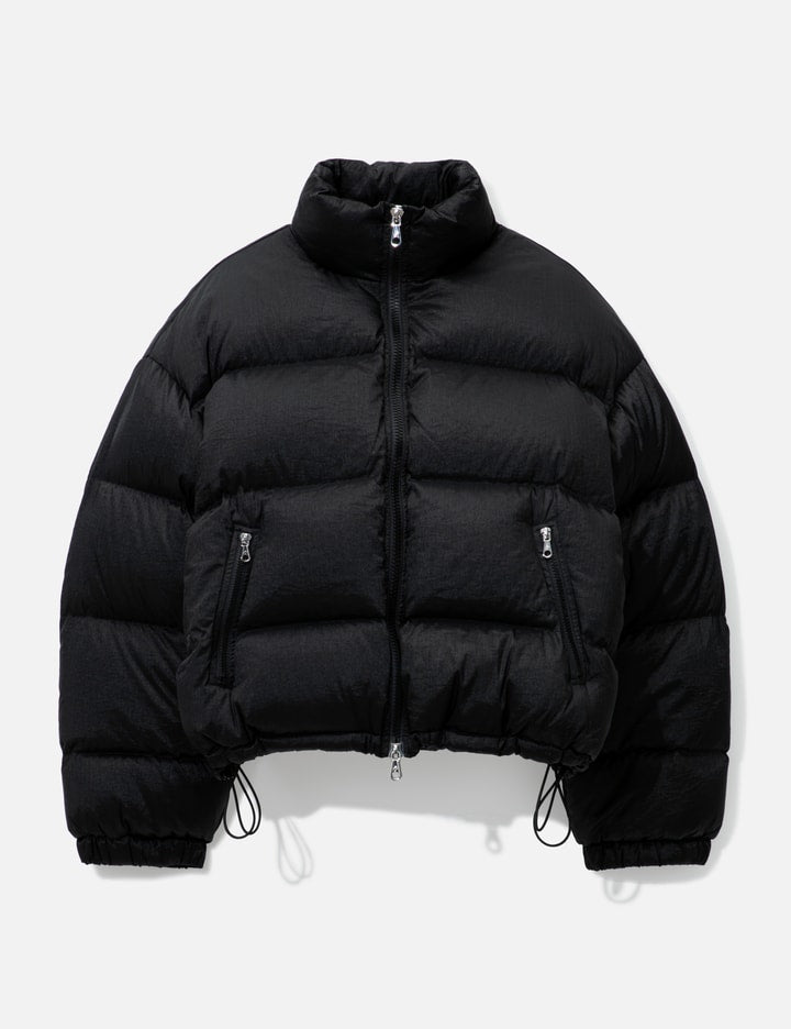 Cropped Nylon Ripstop Puffer