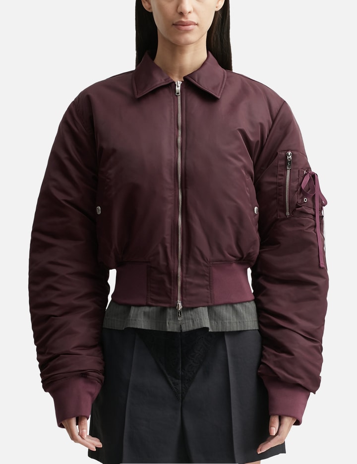 Cropped Bomber Jacket