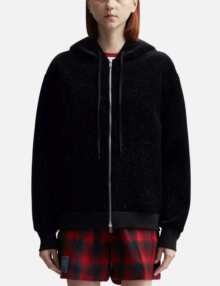 Black Rabbit Ear Zip-up Hoodie