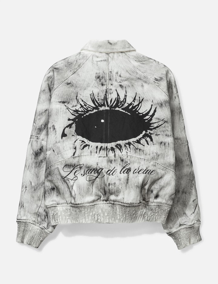 Bane Waxed Denim Varsity Jacket