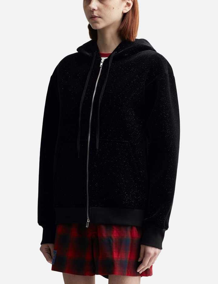 Black Rabbit Ear Zip-up Hoodie