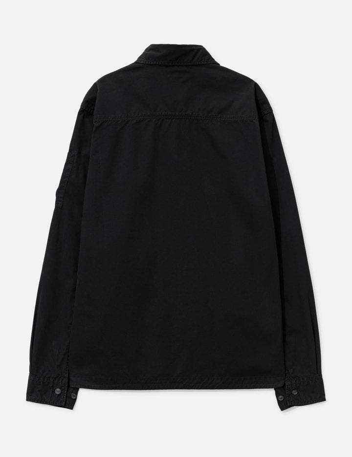 Organic Gabardine Lens Zipped Overshirt