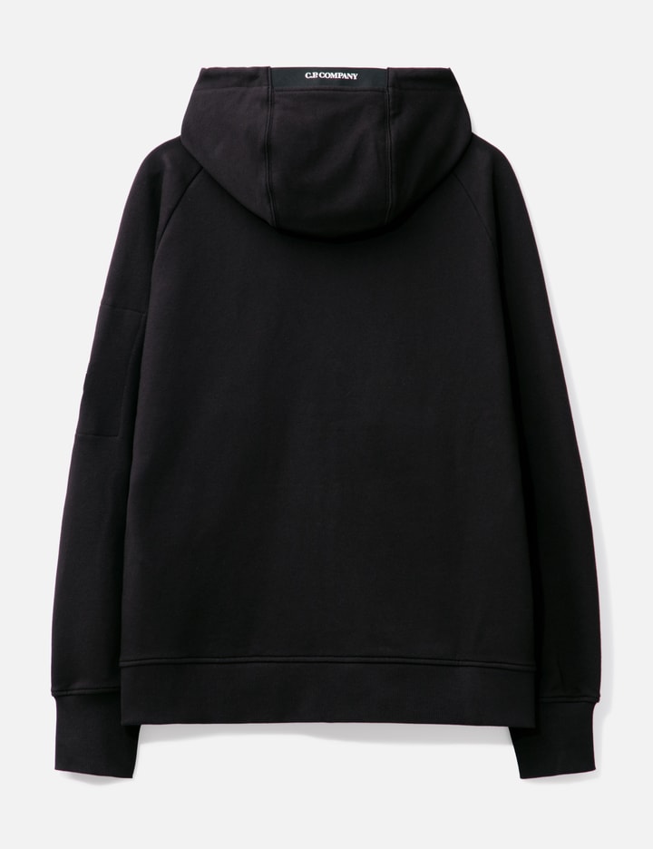 Diagonal Raised Fleece Hooded Sweatshirt