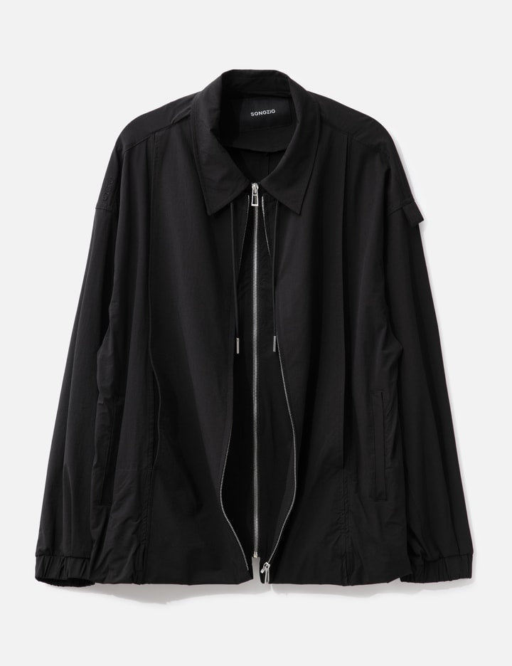 DOUBLE LAYERED ZIP UP SHIRT