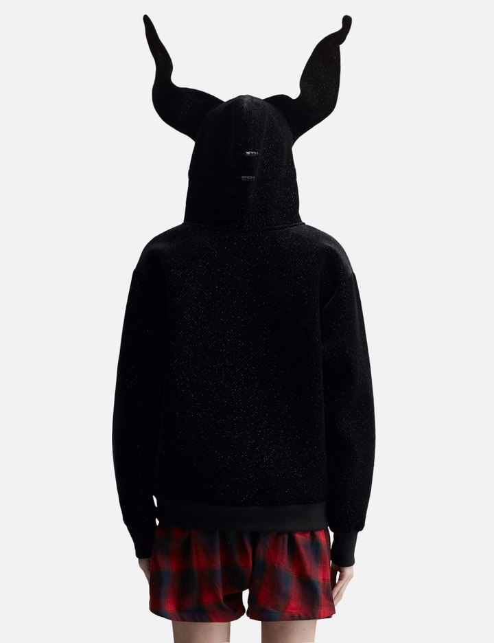 Black Rabbit Ear Zip-up Hoodie