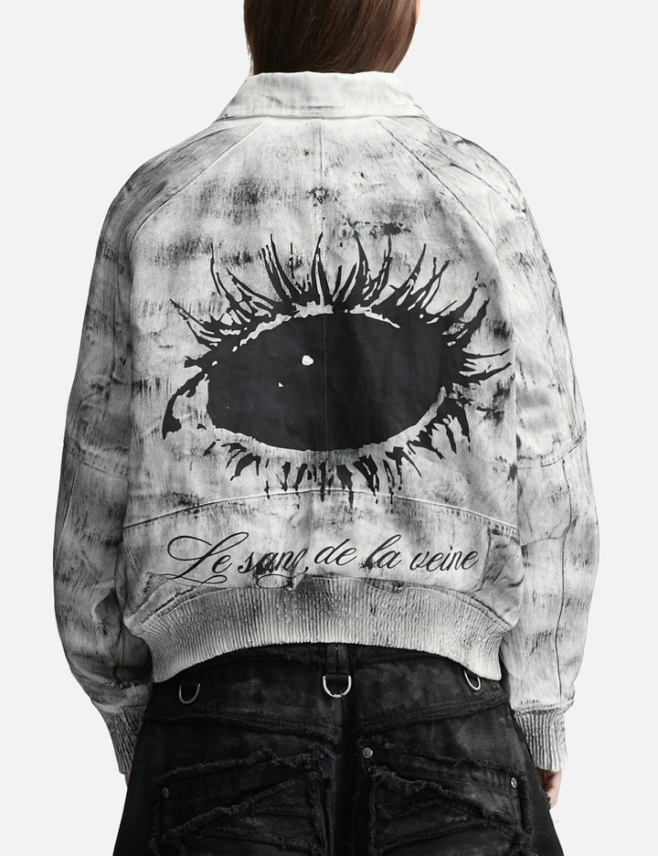 Bane Waxed Denim Varsity Jacket