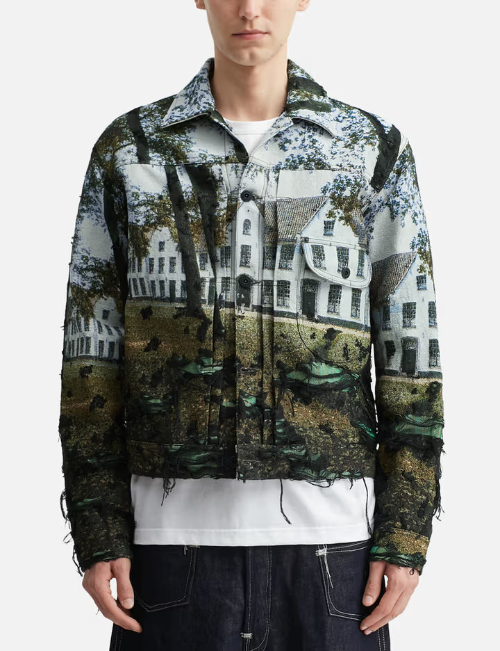 Gobelin Weave Trucker Jacket