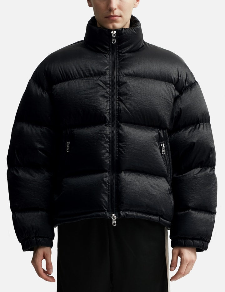 Cropped Nylon Ripstop Puffer