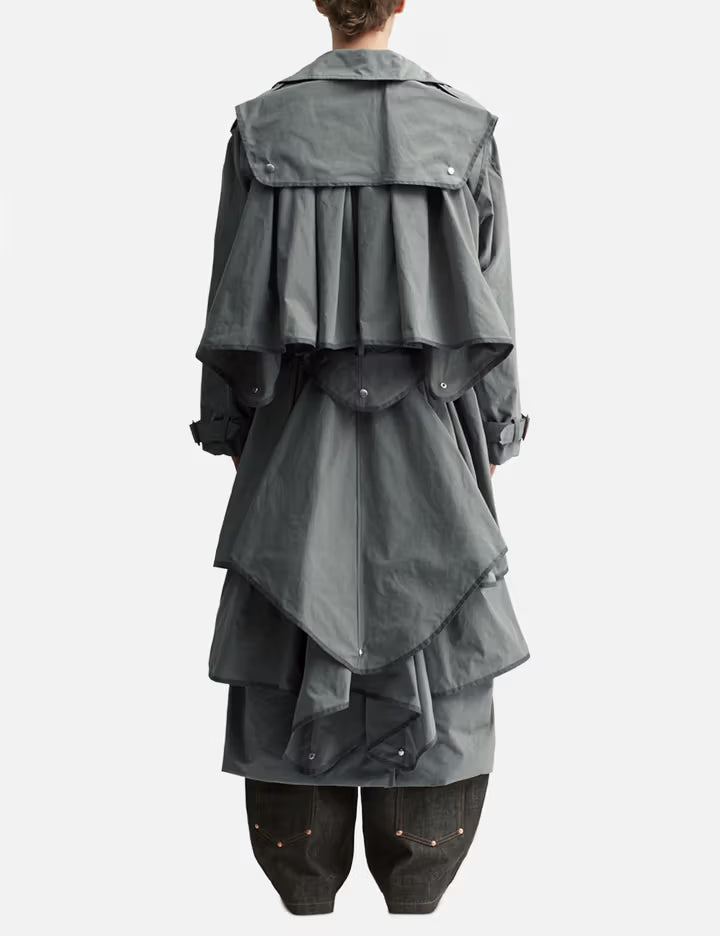 Draped Umbrella Trenchcoat