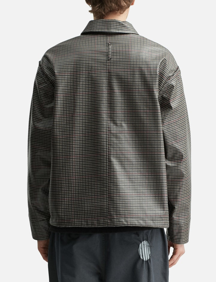 Reimagined Coated Houndstooth Check Jacket