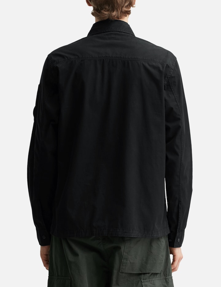 Organic Gabardine Lens Zipped Overshirt