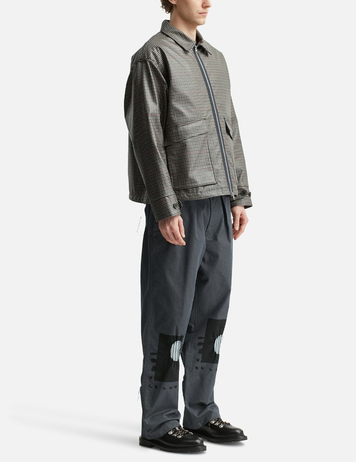 Reimagined Coated Houndstooth Check Jacket