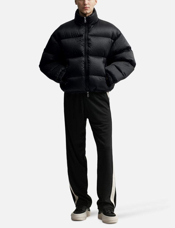 Cropped Nylon Ripstop Puffer