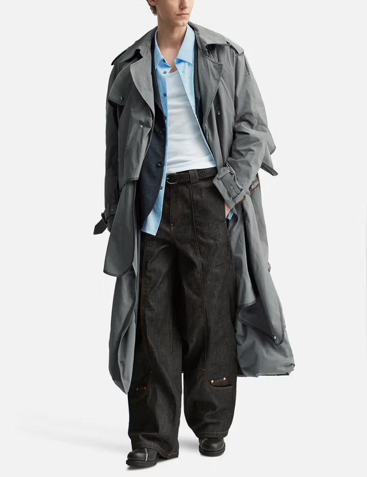 Draped Umbrella Trenchcoat